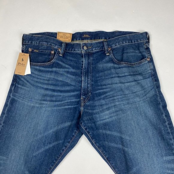 NEW Polo Ralph Lauren The Varick Slim Straight Jeans Mens 40 x 30 Stretch - Picture 3 of 15